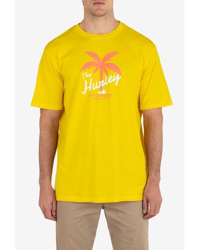 Hurley Everyday Salt And Lime Short Sleeve T-shirt - Yellow