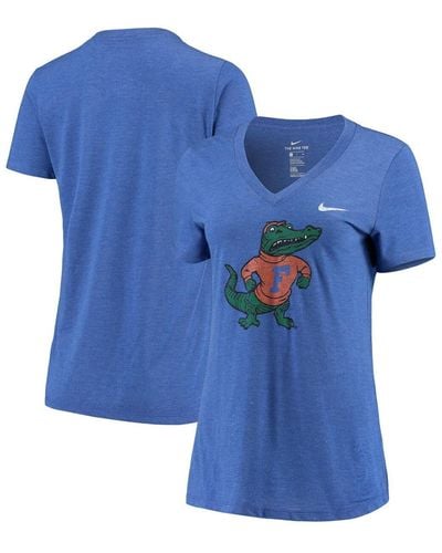 Nike Florida Gators Vault Tri-blend V-neck T-shirt - Blue