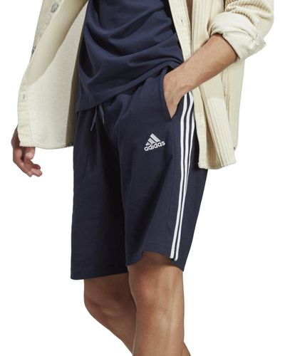 Blue/white Shorts Lt | 3-stripes Men Semi Lucid for adidas Lyst Single Essentials Jersey