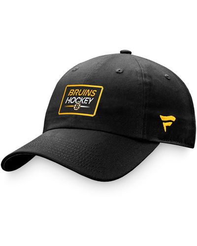 Fanatics Boston Bruins Authentic Pro Rink Adjustable Hat - Black