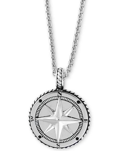 Effy Effy Compass 22" Pendant Necklace - Metallic