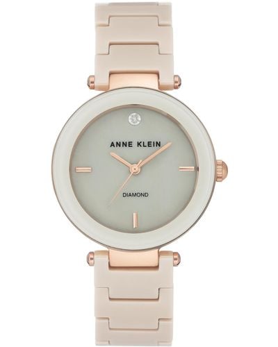 Anne Klein Genuine Mother Of Pearl Dial - Metallic