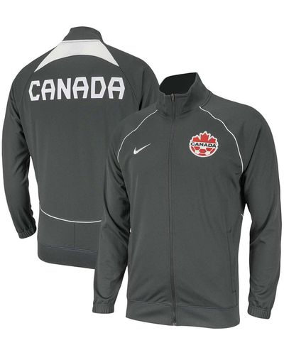 Nike Canada Soccer Anthem Raglan Full-zip Jacket - Gray