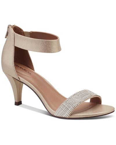 Style & Co. Phillys Two-piece Evening Sandals - Metallic