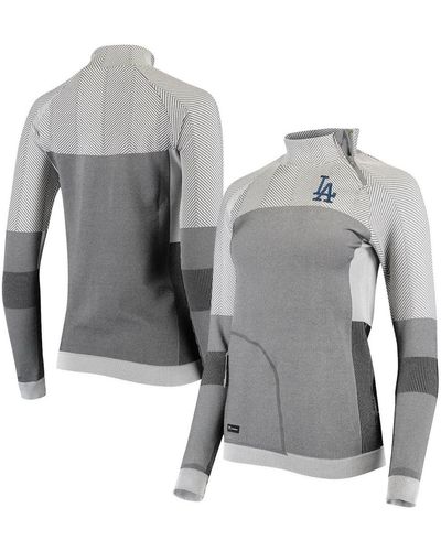 Levelwear Gray NHL 2022 Hockey Fights Cancer Remi Quarter-Zip Top