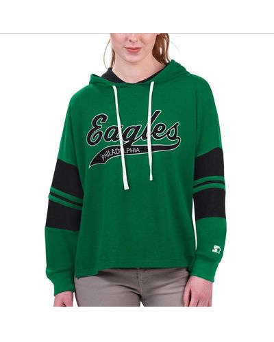 Starter Philadelphia Eagles Bump And Run Long Sleeve Hoodie T-shirt - Green