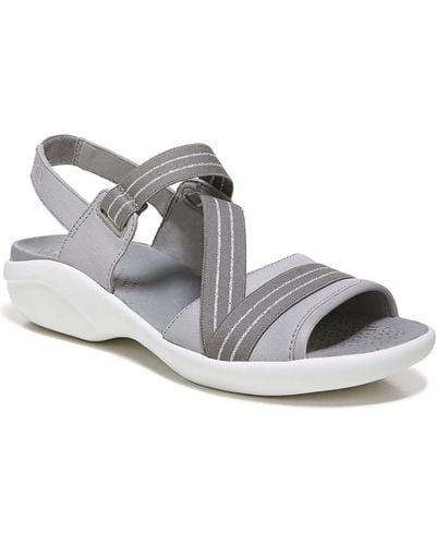 Bzees Chance Washable Strappy Sandals - Metallic