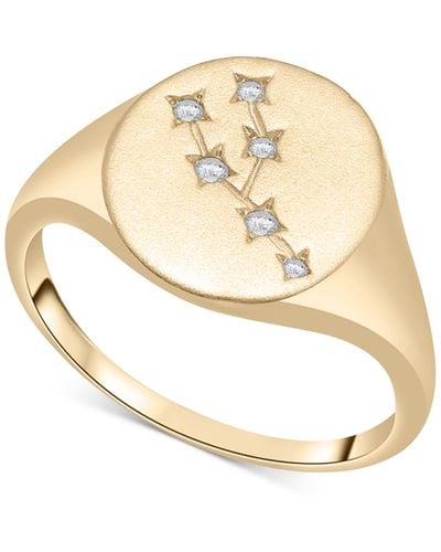 Wrapped in Love Diamond Taurus Constellation Ring (1/20 Ct. T.w. - Metallic