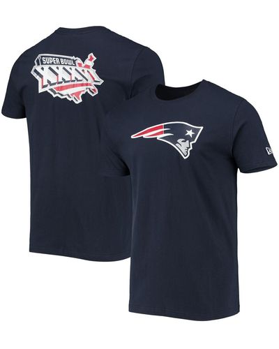 KTZ New England Patriots Patch Up Collection Super Bowl Xxxvi T-shirt - Blue