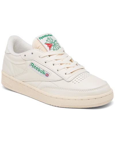 Reebok Club C 85 Casual Sneakers From Finish Line - White