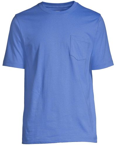 Lands' End Super-t Short Sleeve T-shirt - Blue