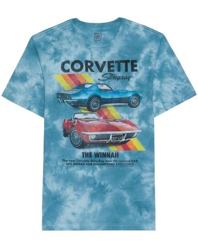 Hybrid Corvette Wash Graphic T-shirt - Blue