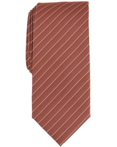 Alfani Ozark Stripe Tie - Brown