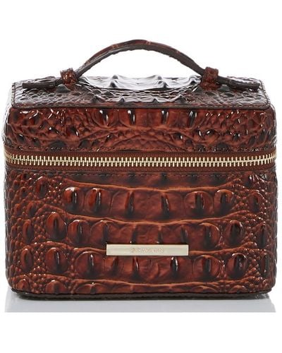 Brahmin Charmaine Leather Travel Cosmetic Case - Brown