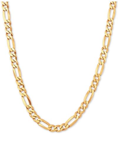 Macy's Figaro Link 22" Chain Necklace - Metallic