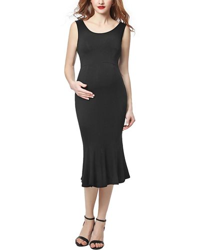 Kimi + Kai Kimi + Kai Maternity Mermaid Midi Dress - Black