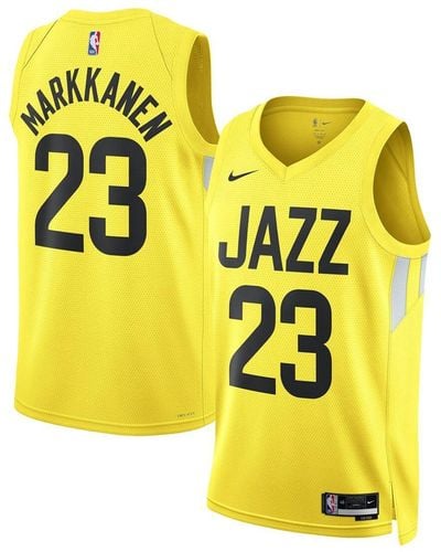 Nike And Lauri Markkanen Utah Jazz Swingman Jersey - Yellow