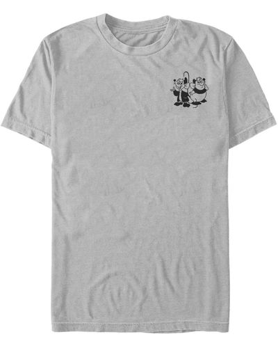 Fifth Sun Vintage-like Line Jaqgus Short Sleeve Crew T-shirt - Metallic