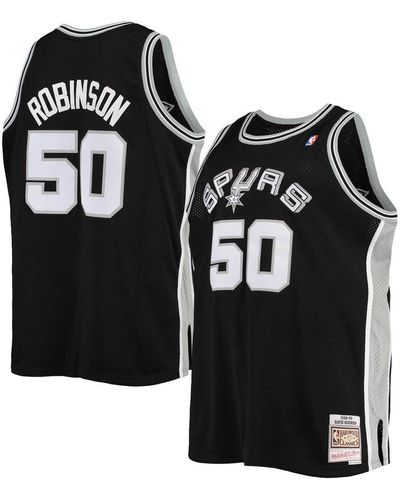 Mitchell & Ness San Antonio Spurs Hardwood Classics Aqua Tank NBA Jersey  Large