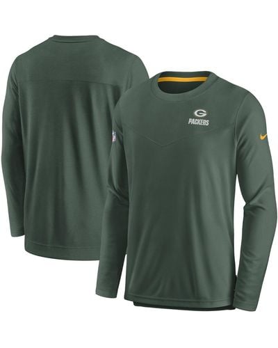 Nike Bay Packers Sideline Lockup Performance Long Sleeve T-shirt - Green