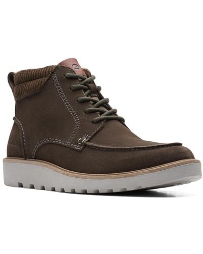 Clarks Collection Barnes Mid Comfort Boots - Brown