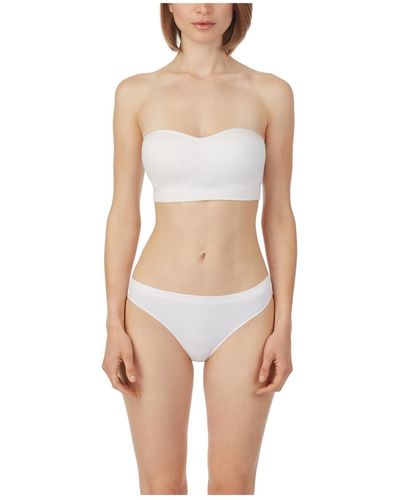 Cabana Cotton Seamless Built Up Wirefree Bra in White