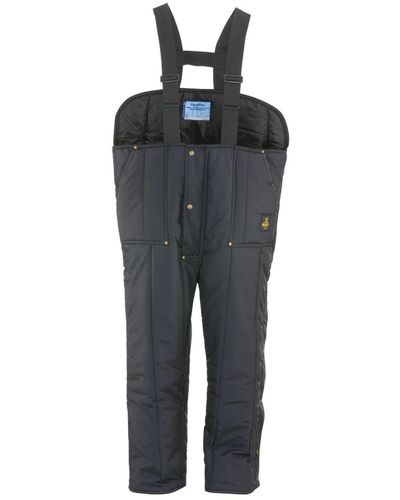 Refrigiwear Big & Tall Iron-tuff Insulated Low Bib Overalls -50f Cold Protection - Blue