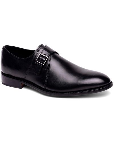 Anthony Veer Roosevelt Single Monk Strap Shoes - Black