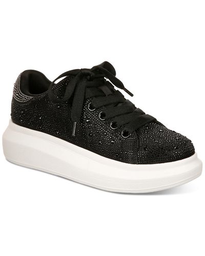 INC International Concepts Neela Lace-up Low-top Sneakers - Black