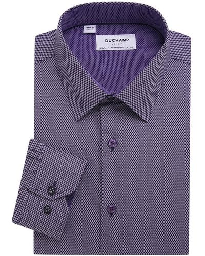 Duchamp Neat Dress Shirt - Purple
