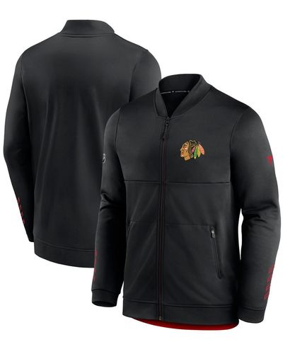Fanatics Chicago Hawks Locker Room Full-zip Jacket - Black