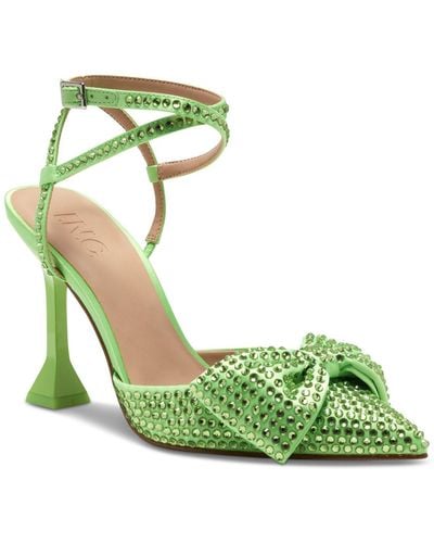 INC International Concepts Stefia Bow Pumps, Created For Macy's - Green