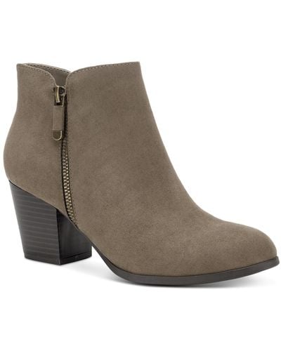 Style & Co. Masrinaa Ankle Booties - Brown