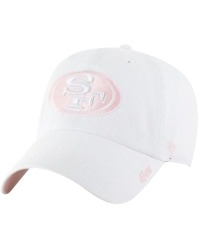 '47 San Francisco 49ers Ballpark Cheer Clean Up Adjustable Hat - White
