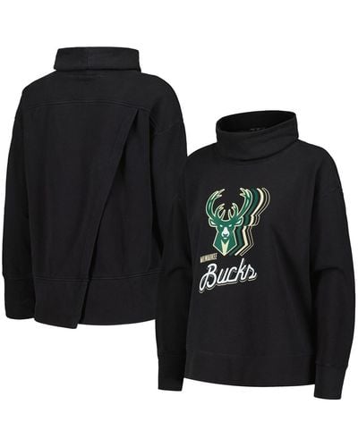 Levelwear Milwaukee Bucks Sunset Pullover Sweatshirt - Black