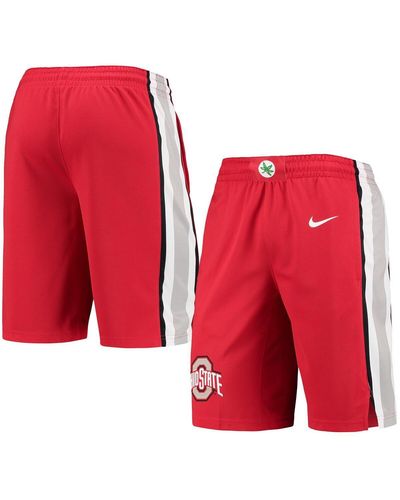 Nike Ohio State Buckeyes Replica Jersey Performance Basketball Shorts - Red