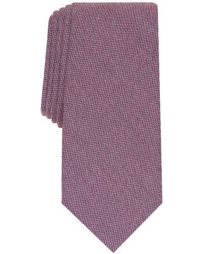 BarIII Dunbar Solid Slim Tie - Purple