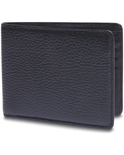 Bosca Italia Slim 8-slot Pocket Wallet Made In Italy - Blue