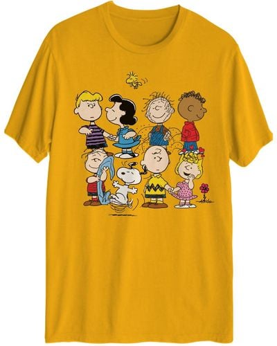 Hybrid Peanuts Short Sleeve T-shirt - Yellow
