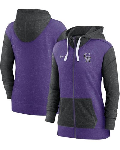 Nike Colorado Rockies Full-zip Hoodie - Purple