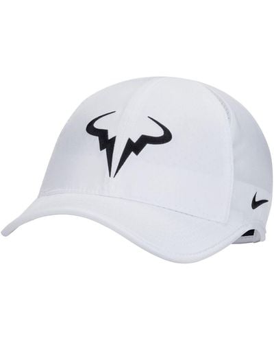 Nike Rafael Nadal Featherlight Club Performance Adjustable Hat - White