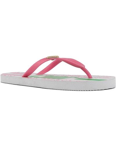 Juicy Couture Solo Flip Flops - Pink