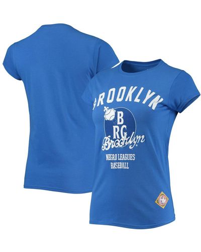 Stitches Brooklyn Giants Negro League Logo T-shirt - Blue