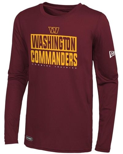 KTZ Washington Commanders Combine Authentic Offsides Long Sleeve T-shirt - Purple