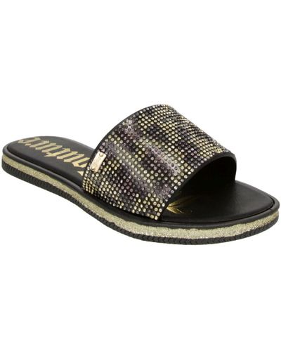 Juicy Couture Yippy Rhinestone Glitter Pool Slides - Multicolor