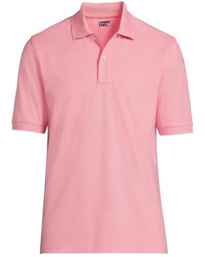 Lands' End Short Sleeve Comfort-first Mesh Polo Shirt - Pink