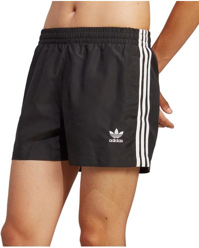 adidas Adicolor 3-stripes Swim Shorts - Black