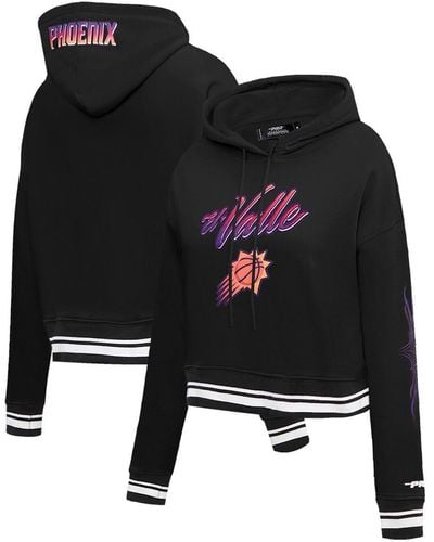Pro Standard Phoenix Suns 2023/24 City Edition Cropped Pullover Hoodie - Black