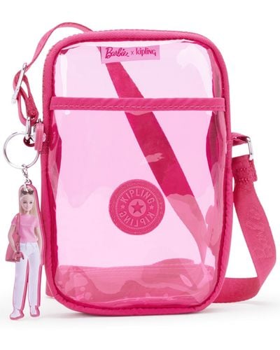 Kipling Tally Barbie Clear Crossbody - Pink