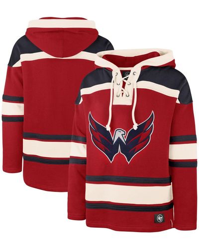 47 Washington Capitals Red Superior Pullover Hoodie Size: Small
